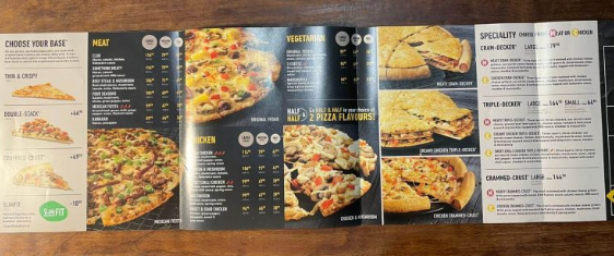 Debonairs Menu