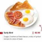 Wimpy Breakfast Menu Prices